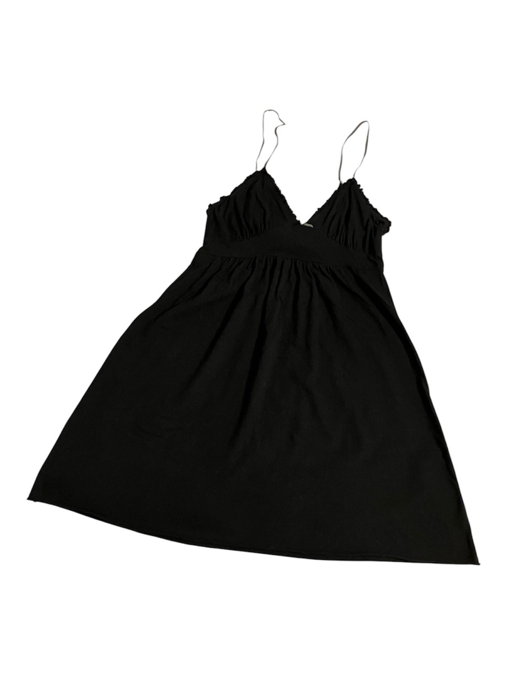 Poof Black Babydoll Chemise Lingerie Sleepwear - Size Large